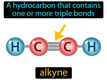 a hydrocarbon that contains one or more triple bonds