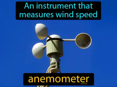 an instrument that measures wind speed