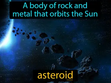 a body of rock and metal that orbits the Sun