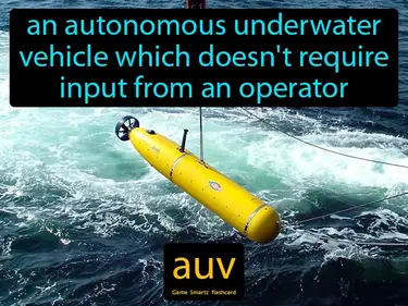 An autonomous underwater vehicle which doesn't require input from an operator