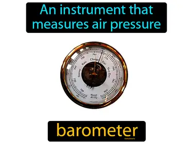 an instrument that measures air pressure