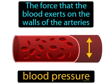 the force that the blood exerts on the walls of the arteries