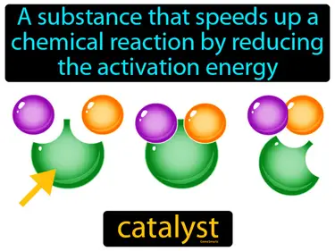 a substance that speeds up a chemical reaction by reducing the activation energy