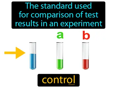 the standard used for comparison of test results in an experiment