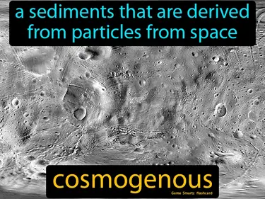 A sediments that are derived from particles from space