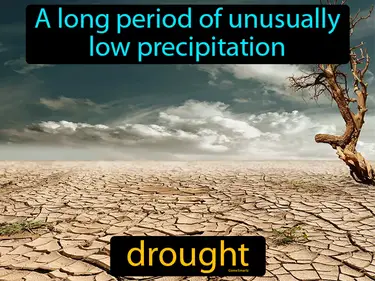 a long period of unusually low precipitation