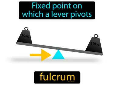 fixed point on which a lever pivots