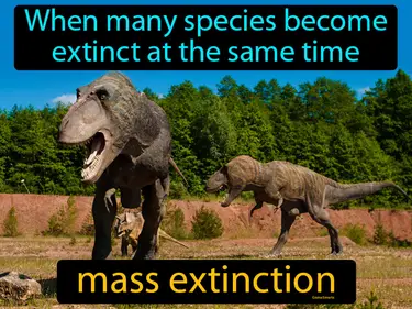 when many species become extinct at the same time
