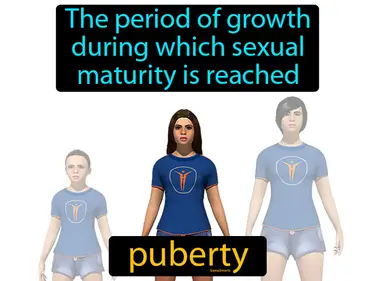the period of growth during which sexual maturity is reached