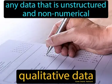 Any data that is unstructured and non-numerical