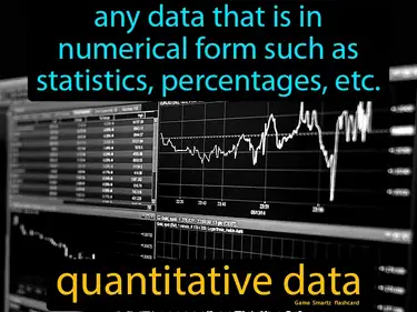 Any data that is in numerical form such as statistics, percentages, etc