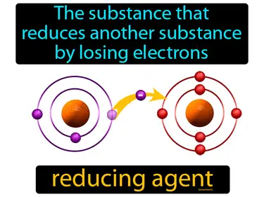 the substance that reduces another substance by losing electrons