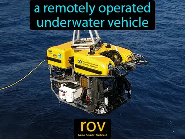 A remotely operated underwater vehicle