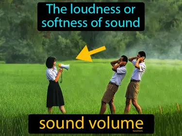 the loudness or softness of sound