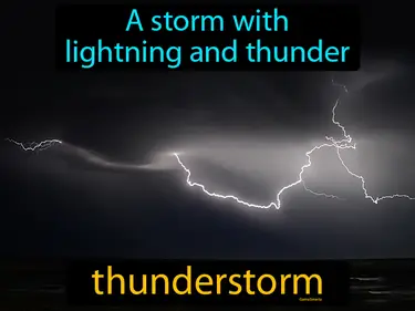 a storm with lightning and thunder