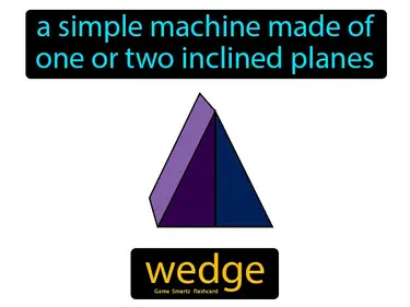 a simple machine made of one or two inclined planes