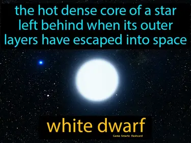 the hot dense core of a star left behind when its outer layers have escaped into space
