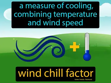 a measure of cooling, combining temperature and wind speed