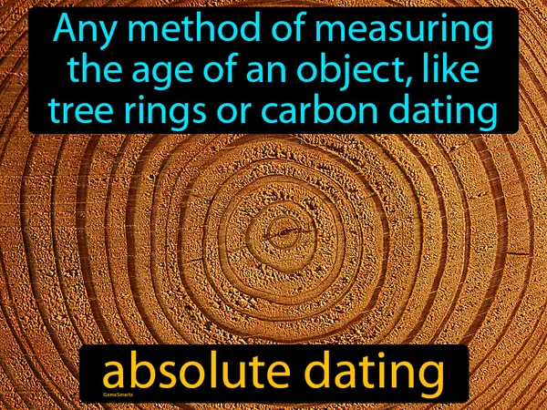 any method of measuring the age of an object, like tree rings or carbon dating