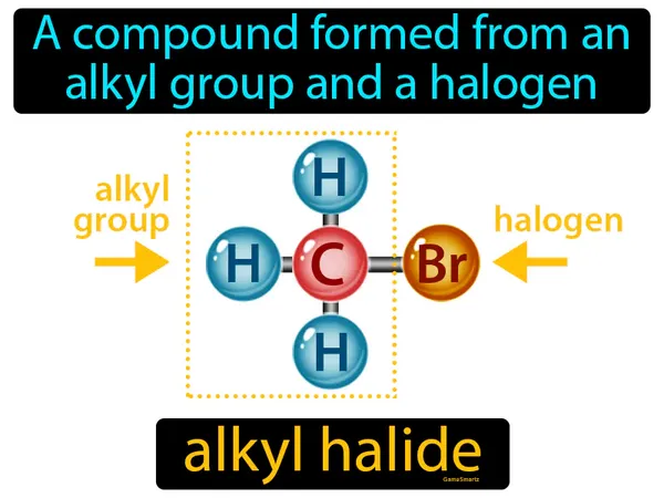 a compound formed from an alkyl group and a halogen