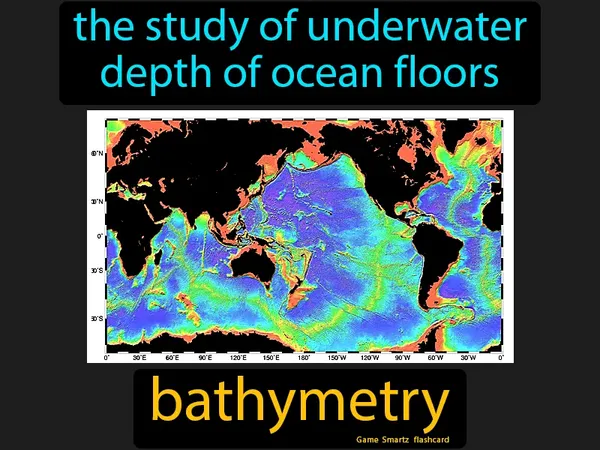 The study of underwater depth of ocean floors