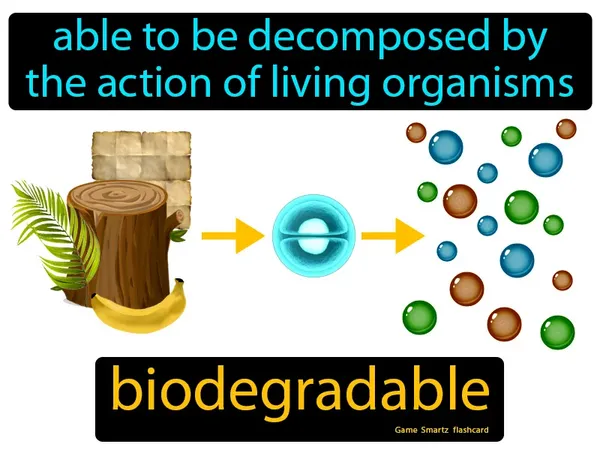 Able to be decomposed by the action of living organisms