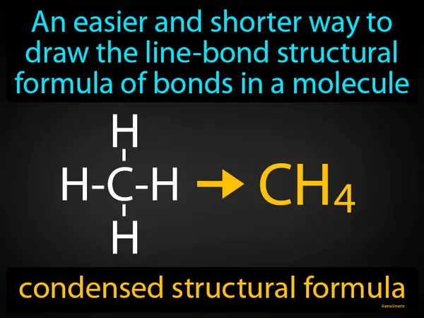 an easier and shorter way to draw the line-bond structural formula of bonds in a molecule