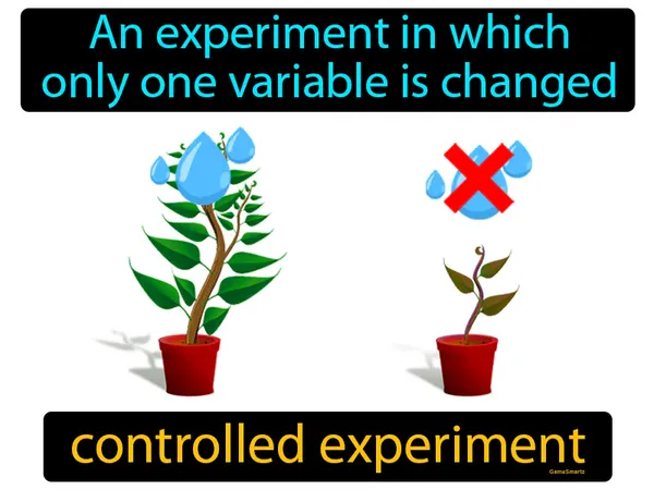 an experiment in which only one variable is changed
