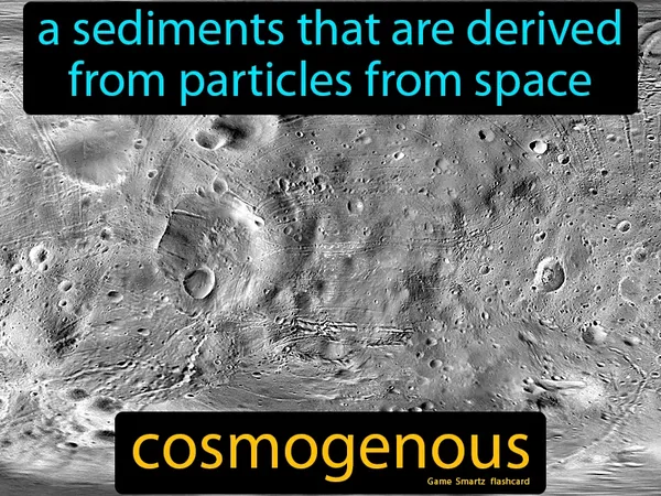 A sediments that are derived from particles from space