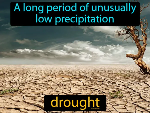 a long period of unusually low precipitation
