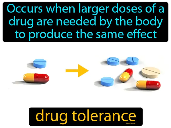 occurs when larger doses of a drug are needed by the body to produce the same effect