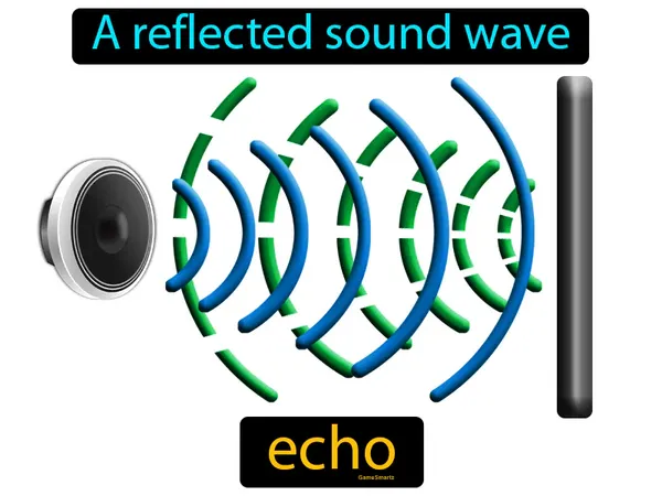 a reflected sound wave