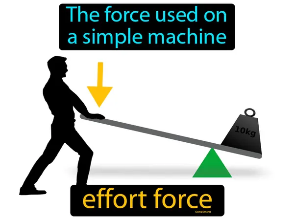 the force used on a simple machine
