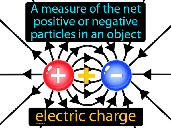 a measure of the net positive or negative particles in an object