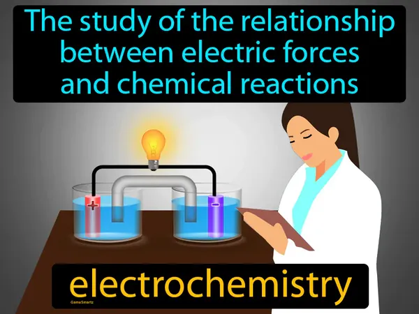 the study of the relationship between electric forces and chemical reactions