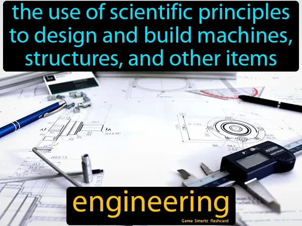The use of scientific principles to design and build machines, structures, and other items