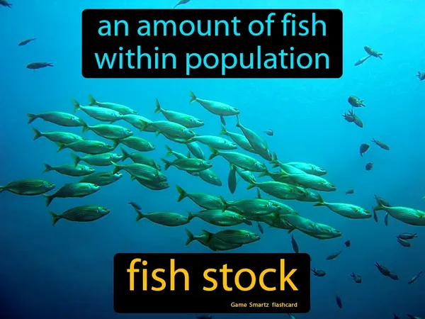 An amount of fish within population