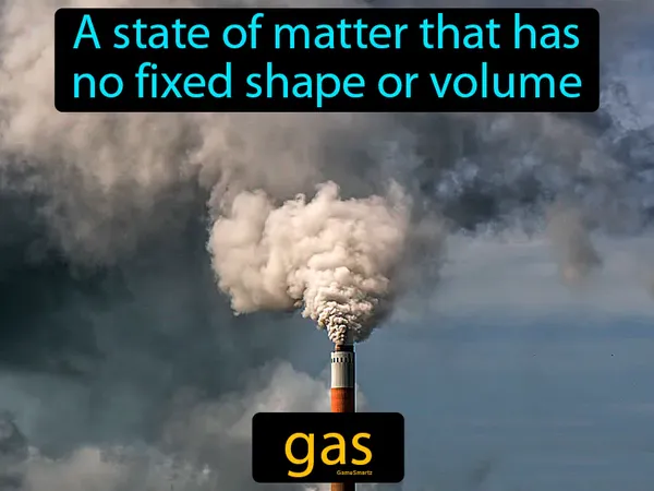 a state of matter that has no fixed shape or volume