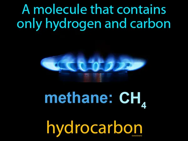 a molecule that contains only hydrogen and carbon