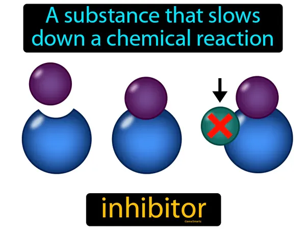 a substance that slows down a chemical reaction