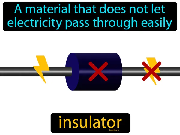 a material that does not let electricity pass through easily