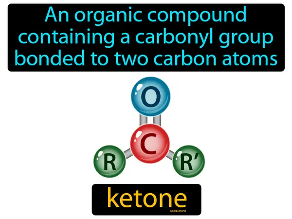 an organic compound containing a carbonyl group bonded to two carbon atoms