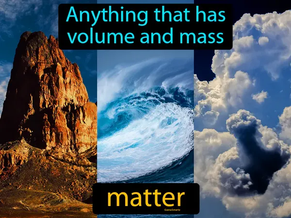 anything that has volume and mass