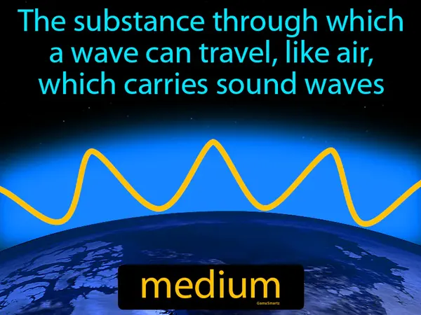 the substance through which a wave can travel, like air, which carries sound waves