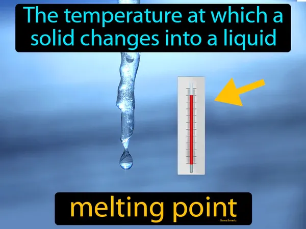 the temperature at which a solid changes into a liquid