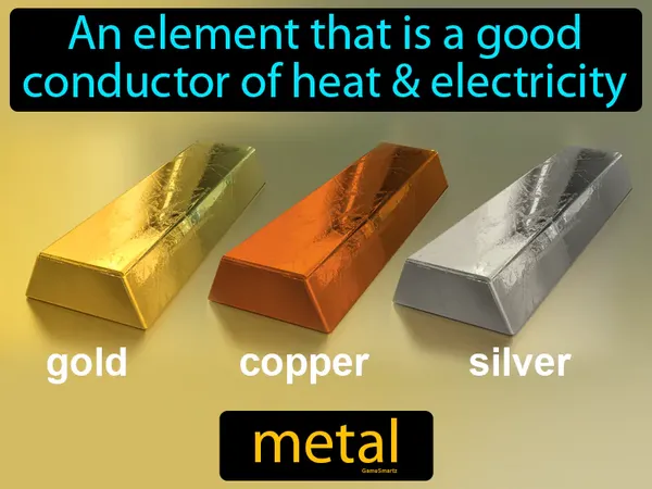 an element that is a good conductor of heat and electricity