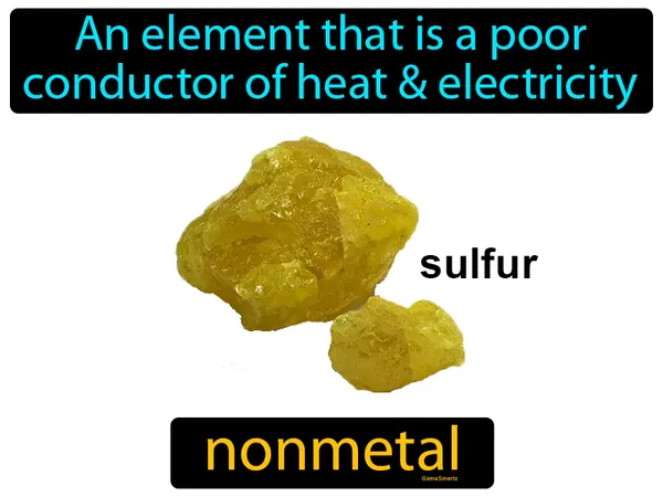 an element that is a poor conductor of heat and electricity
