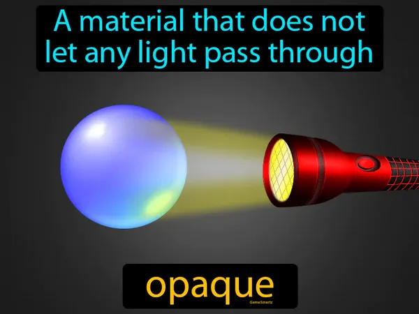 a material that does not let any light pass through