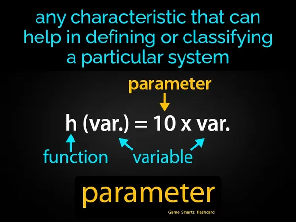 Any characteristic that can help in defining or classifying a particular system