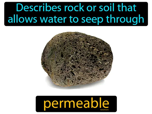 describes rock or soil that allows water to seep through
